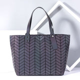 Women's large capacity holographic laser Big bag