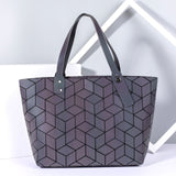 Women's large capacity holographic laser Big bag