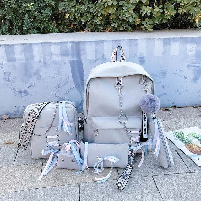 5 pcs School Students School Bag For Kids