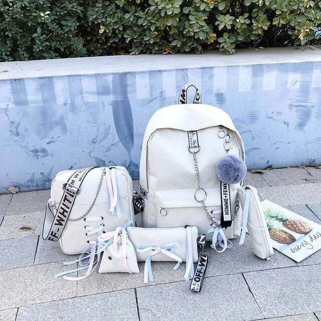 5 pcs School Students School Bag For Kids